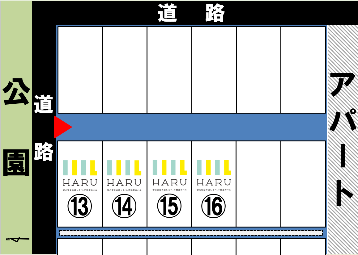 ハル　お客様駐車場区画図